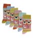 Ladies 6 Pack Alpaca Socks with Sheep Pattern-2