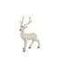 Statue Déco à Poser Cerf Debout 104cm Blanc-1