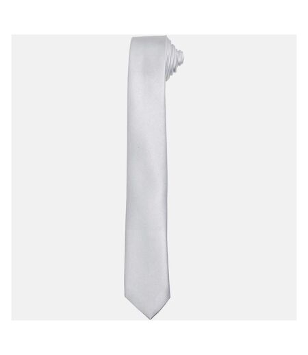Premier - Cravate slim rétro - Homme (Blanc) (Taille unique) - UTRW1164