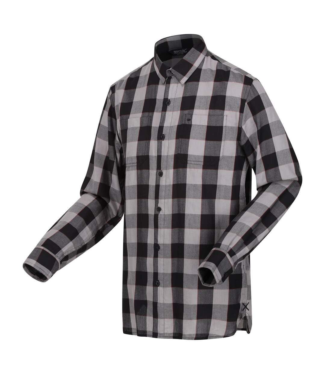 Mens lance checked shirt dark grey/black Regatta