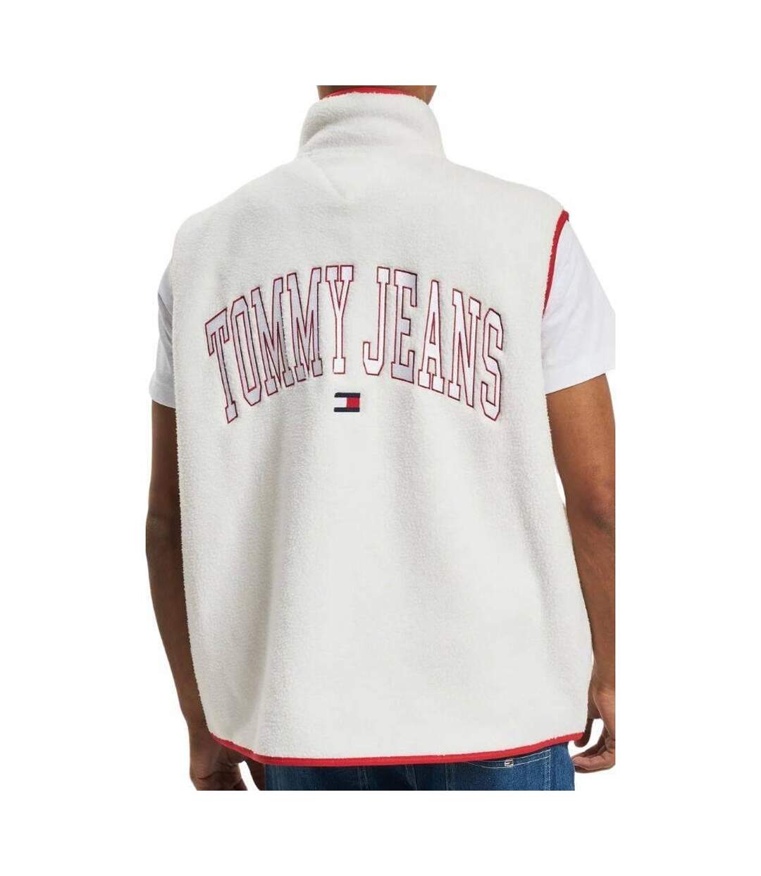 Veste Sans Manches Motif/style Logo Homme Blanc Rouge Tommy Hilfiger-2