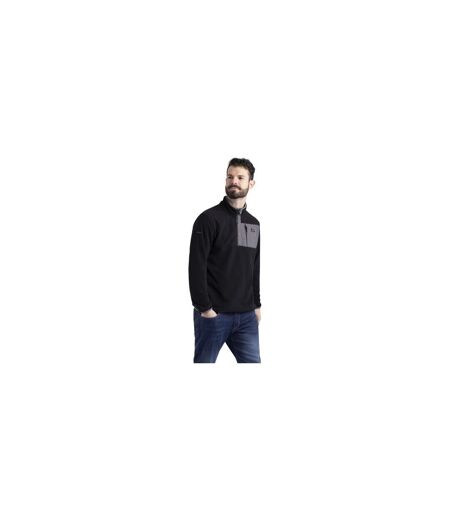 Mens Hosta Anti-pilling Fleece Top Black Trespass