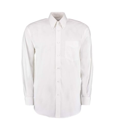 Chemise À Manches Longues Homme Blanc Kustom Kit