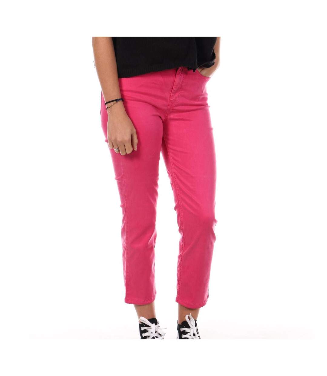 Jean droit rose femme guess w1gb19w93cd-1