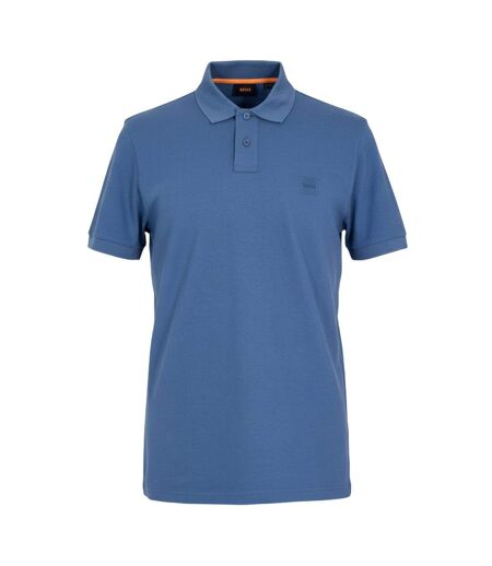 Polo Motif/style Logo Rectangulaire Passenger Homme Bleu Boss