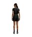 Womens/ladies Chill Knitted Crop T-shirt Black Nike-3
