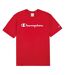 T-shirt Motif/style Logo Homme Rouge Champion-2