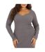 Robe Mi-longue Femme Ardoise Brave Soul-4