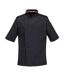 Portwest Mens Pro Stretch Short-Sleeved Chef Jacket (Black)