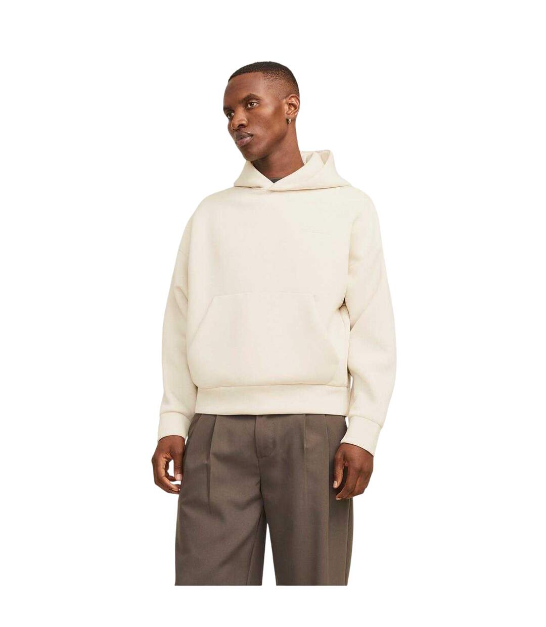 Sweat À Capuche Homme Beige Pâle Jack And Jones-2