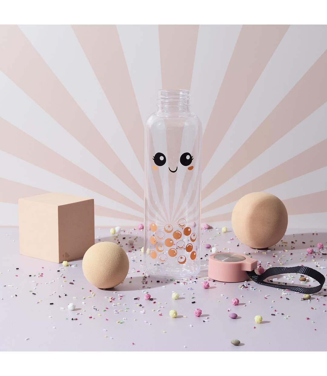 Bouteille en plastique 55cl collection KAWAII Smiley-3