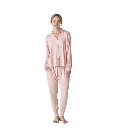 Modal long sleeve printed pajama shirt JJB6 women