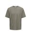 T-shirt Marron Homme Only & Sons Waffle - L