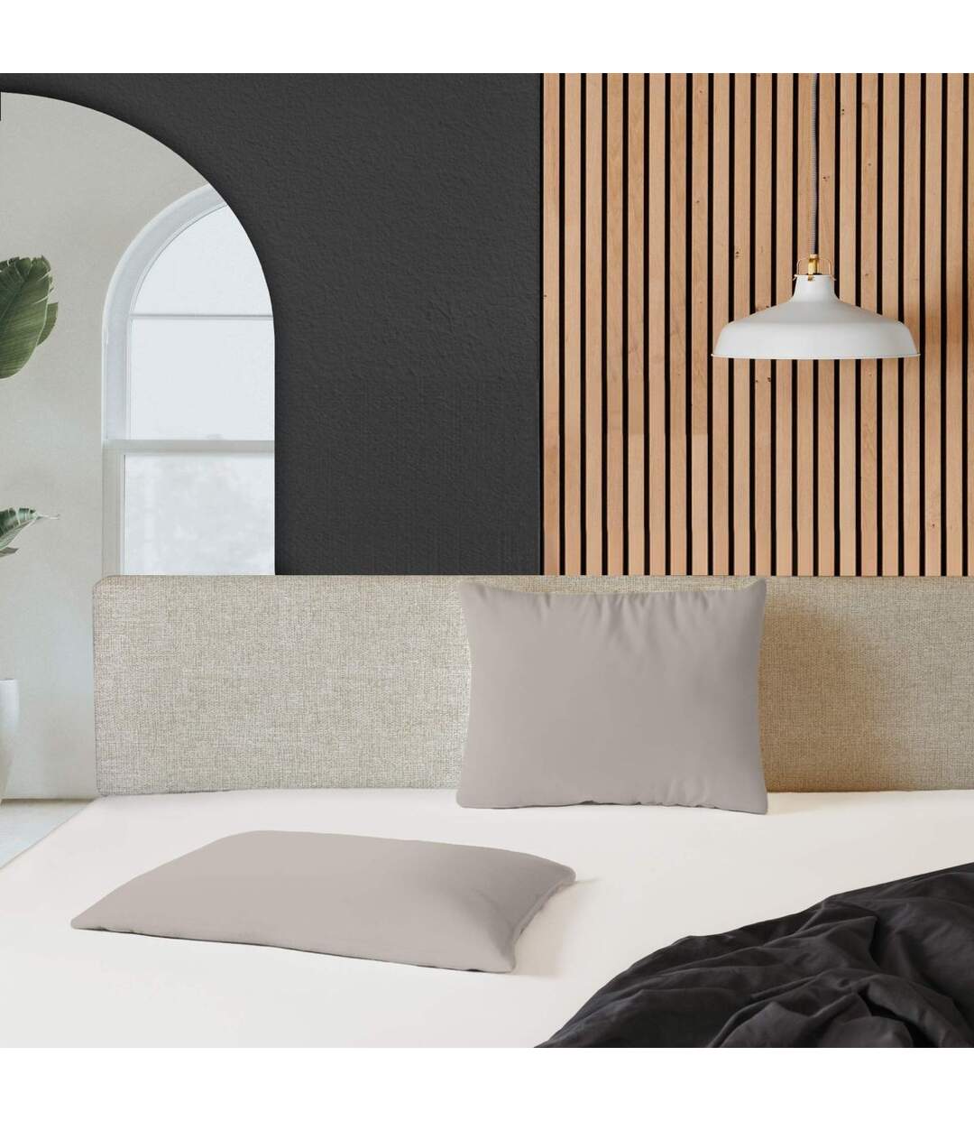 Drap Housse Microfibre Oscar 160x200cm Blanc-2