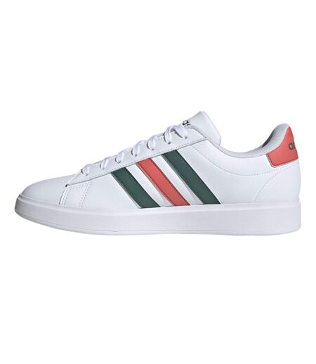 Baskets Motif/style À Rayures Grand Court 2.0 Femme Blanc Vert Adidas