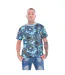 T-shirts Motif/style Camouflage Homme Bleu Vert Rouge Keanu-1