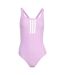Maillot De Bain 1 Pièce Femme Violet Blanc Adidas-2