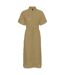 Robe Chemisier Mi-longue Iris Femme Kaki Vero Moda-2