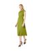 Robe mi-longue femme vert kaki Principles