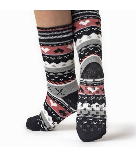 2 Pairs Womens Soul Warming Socks with Grips