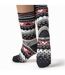 2 Pairs Womens Soul Warming Socks with Grips-3