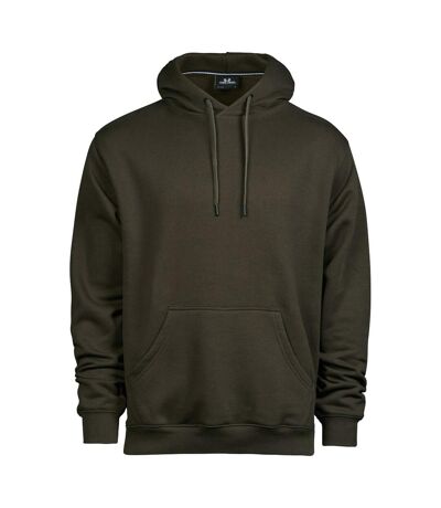 Sweat À Capuche Homme Vert Kaki Foncé Tee Jays