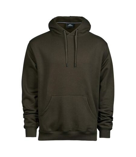 Sweat À Capuche Homme Vert Kaki Foncé Tee Jays