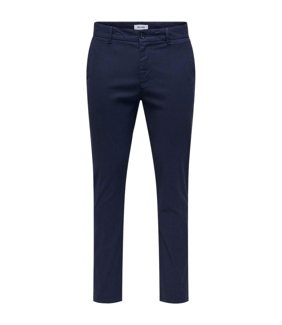 Pantalon Motif/style Uni Homme Bleu Marine Foncé Only-3