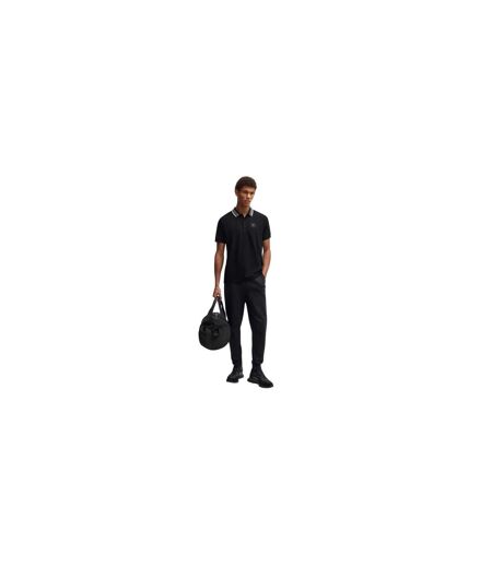Mens Collared Regular Raglan Polo Shirt Black Boss