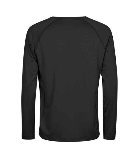 Mens cooldry long-sleeved t-shirt black Tee Jays