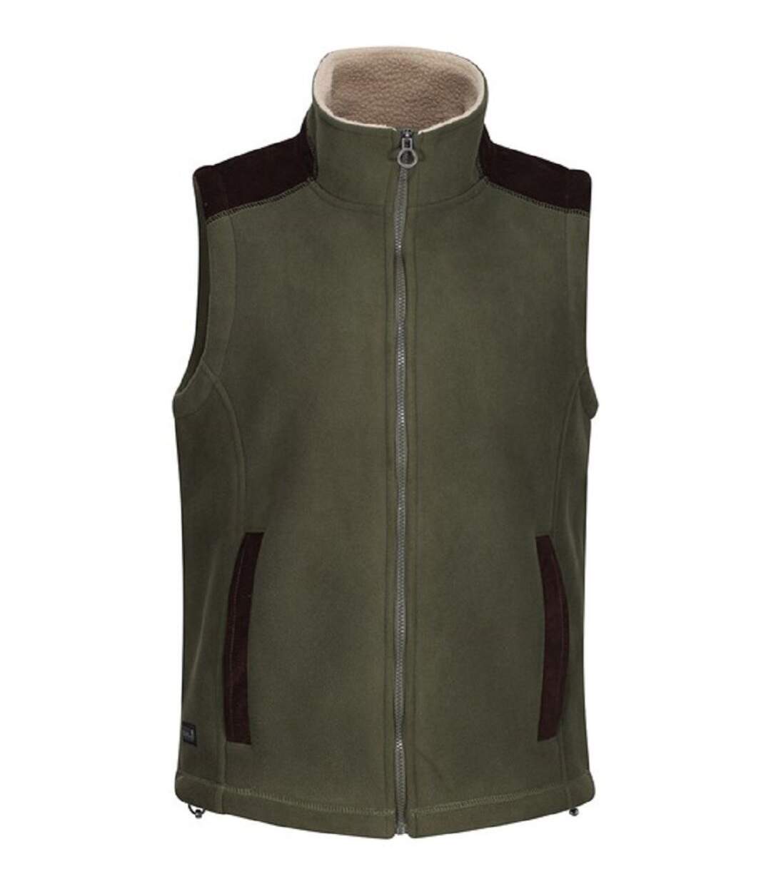 Gilet polaire sans manches - Homme - TRA878 - vert kaki