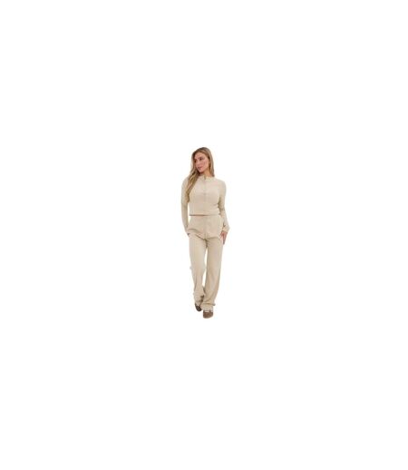 Womens/ladies Wide Leg Trousers Stone I Saw It First