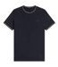 T-shirt Motif/style Rayure Contrastée Sur Bord Homme Bleu Marine Foncé Fred Perry-2