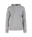 Womens/ladies Fastpitch Hoodie Grey Melange Printer-1