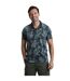 Mens sarat printed polo shirt navy Weird Fish-4