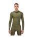 Mens Series-3 Long-sleeved Base Layer Top Khaki Green Skins-1