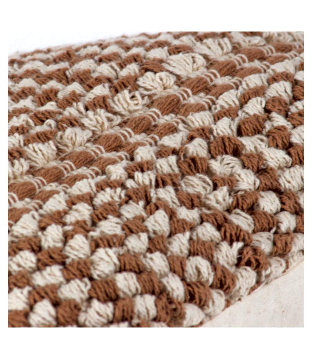 Ayaan pom pom cushion cover 30cm x 50cm cinnamon orange/white Furn