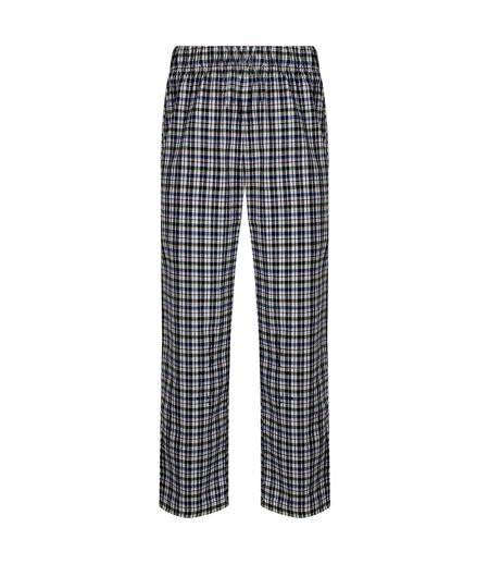 SF Pantalon confort en tartan pour hommes (Blanc/Multi Check) - UTPC3384