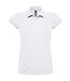 B&C Womens/Ladies Heavymill Cotton Short Sleeve Polo Shirt (White)