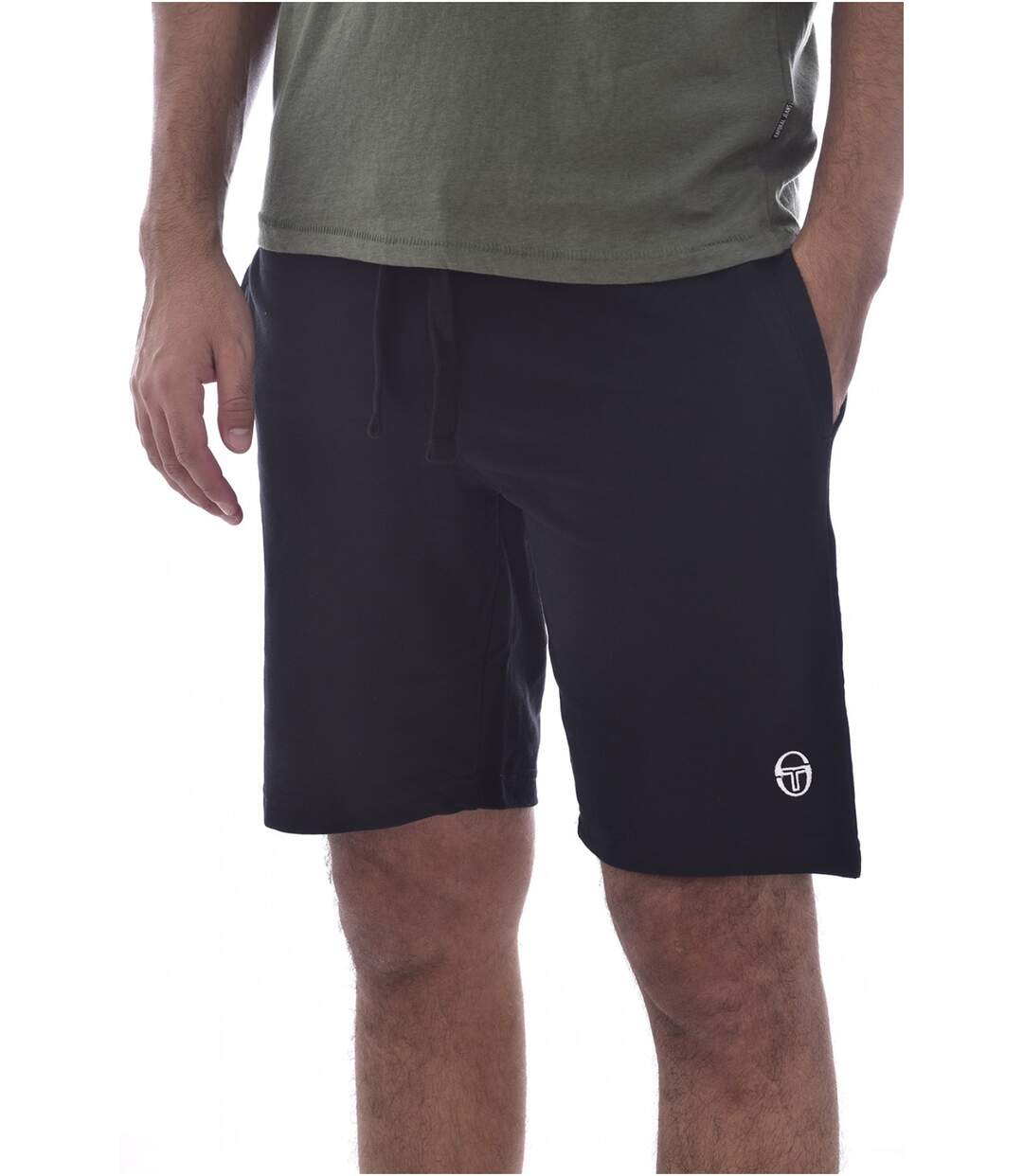 Short en coton à logo brodé  -  Sergio tacchini - Homme