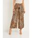 Pantalon large imprimé animalier-1