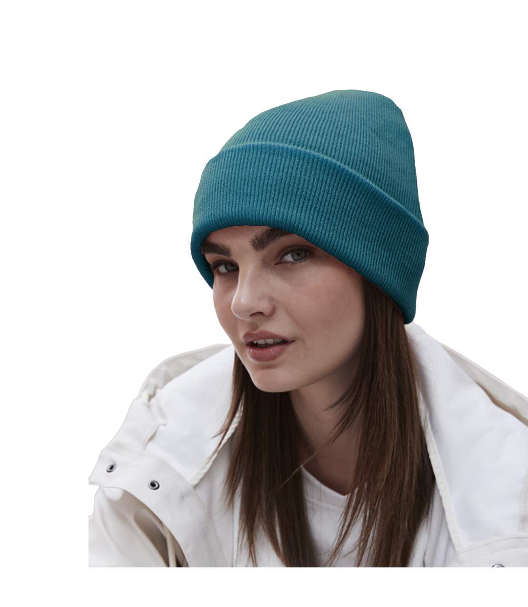Unisex adults original cuffed beanie airforce blue Beechfield-2