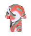 Womens/ladies Abstract Crew Neck T-shirt Multicoloured Diadora-2