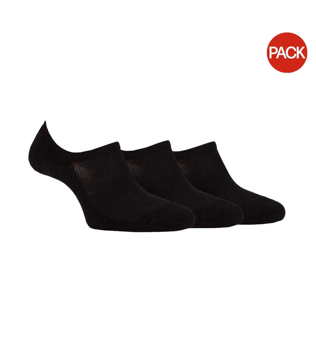 Lot De 3  Socquettes Discrètes Femme Noir Jeep-1
