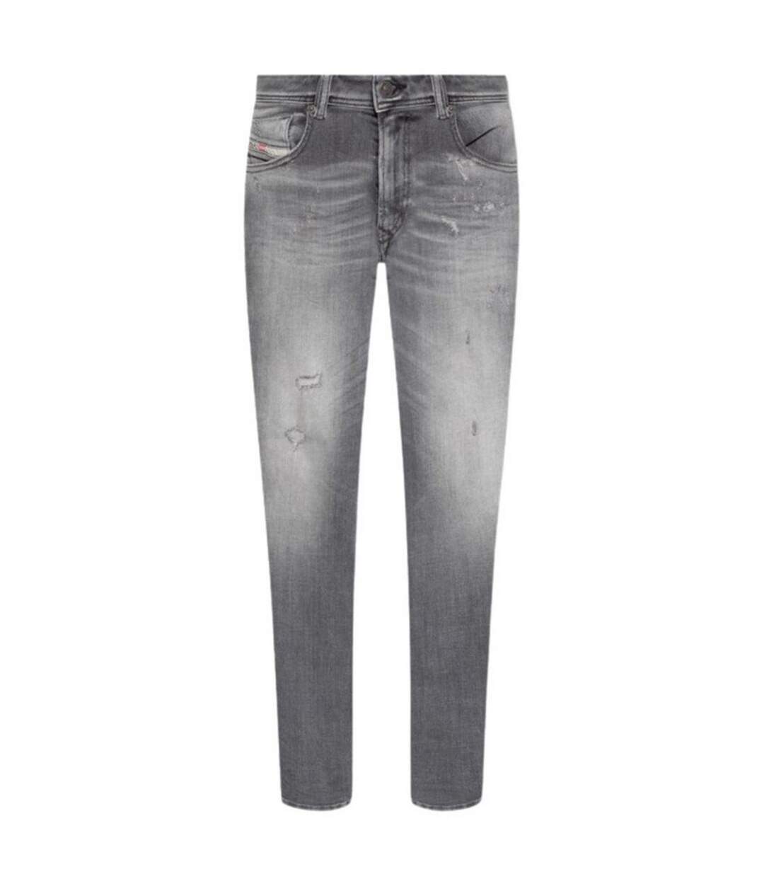 Jean Motif/style Délavé Sleenker Homme Denim Gris Diesel-1