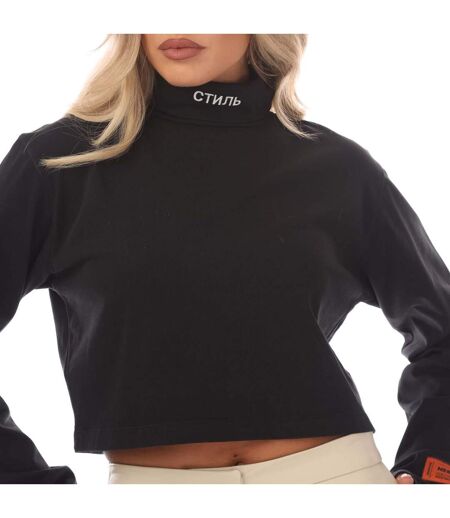 T-shirt ctnmb femme noir / blanc Heron Preston