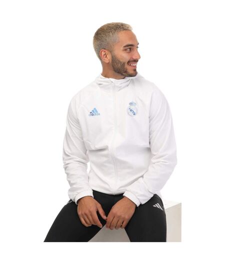 Coupe-vent homme blanc Adidas