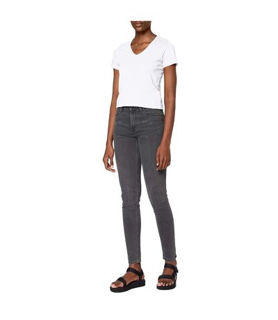 Womens/ladies Classic V Neck Tee White Stedman