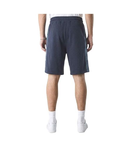 Mens Paisley Sweat Shorts Navy Pretty Green