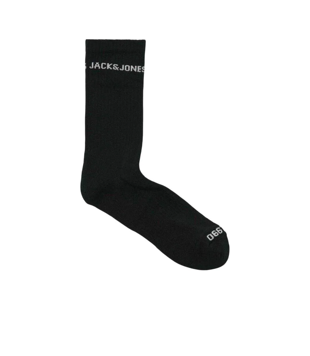 Lot De 2  Chaussettes Motif/style Logo Basic Homme Noir Blanc Jack And Jones-2
